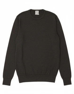 ZARA Mens Crew Neck Jumper Sweater Large Grey Wool AE05 - Image 1 of 4