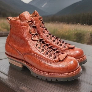 White’s 350 Arbeitsstiefel 9D braun Leder Vibram Lug Sohle USA mit Karton - Bild 1 von 24