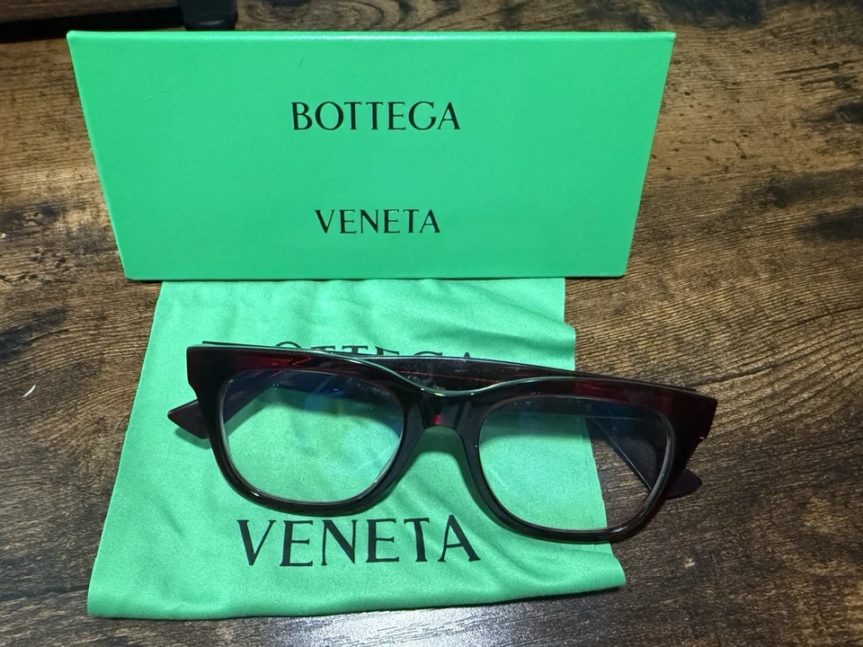 Bottega Veneta Mujer Rojo Borgoña BV1155O Monturas Gafas Italia Foto 1 de 4