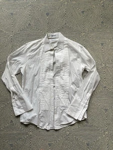 Christian Dior White Tuxedo French Cuff Shirt - 15.5 33 - Picture 1 of 5