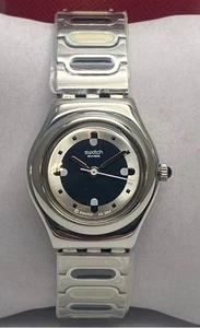 Swatch 25MM Swiss Made Silver Tone Irony Stainless Steel Women's Watch, NIB - Picture 1 of 6