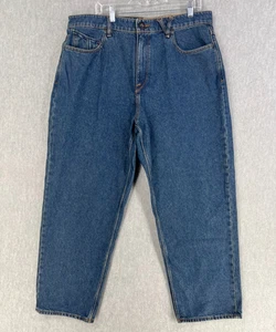 Volcom Jeans Men 36 Blue Denim Faded Loose Fit Tapered Billow 37W-28L - Picture 1 of 14