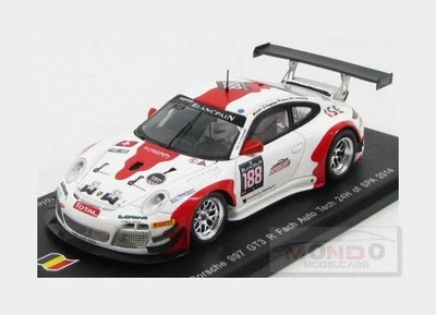 1:43 Spark PORSCHE 911 997-2 Gt3 R Team Fach Auto Tech #188 24H Spa 2014 SB081 M - Immagine 1 di 2
