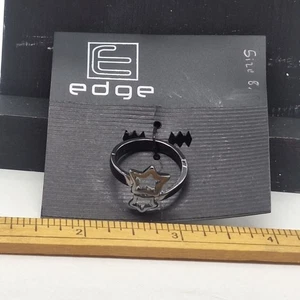 Rand schwarzer Stern Ring Größe 8 - Bild 1 von 5