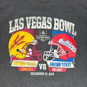 Las Vegas Bowl Arizona State vs Fresno State 2018 grau T-Shirt 2XL - Bild 1 von 6