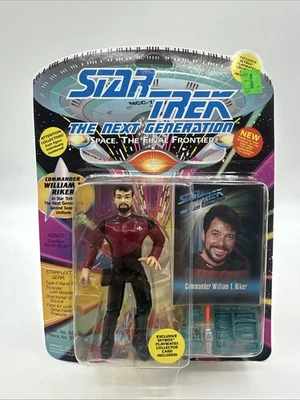 Figura Playmates 1993 - Star Trek: The Next Generation - Comandante William Riker Foto 1 de 2