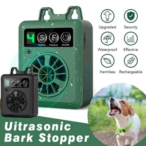 Ultraschall Haustier Anti-Bellen Gerät Hund Bellen Kontrolle Stop Repeller Schalldämpfer Werkzeug - Bild 1 von 18