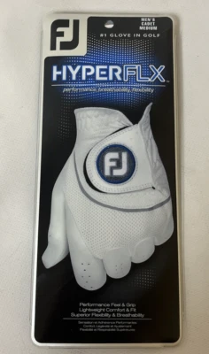 Footjoy HyperFLX Left Men's Cadet Medium Golf Glove Fits RH Golfer NEW - Image 1 of 4