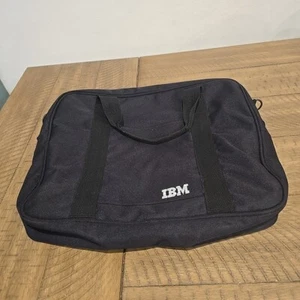 Vintage IBM Black Canvas Bag Laptop Carrying Case Black - Picture 1 of 8