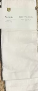 Threshold - 1 Packs of Ivory, Cotton, Embroidered, Napkins - Picture 1 of 3