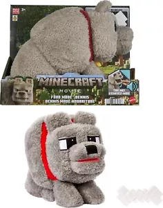 Minecraft Food Mode Dennis The Wolf Plush Toy with Feeding Action & Sound nEW - Picture 1 of 5