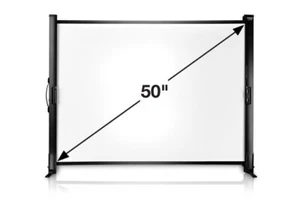 Epson Ultra Portable 50" Portable Manual Tabletop Projector Screen - Picture 1 of 3