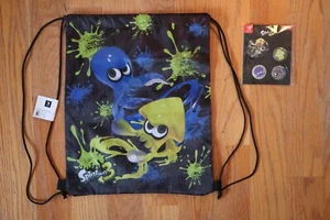 Nintendo Splatoon String Bag Pin Button Set 2023 PAX East Exclusive MyNintendo - Picture 1 of 3