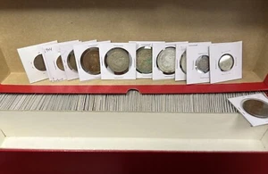 Mexico Coin Lot - 160 count - Silver - Copper - Bi Metal - Mostly 1900s - Picture 1 of 3