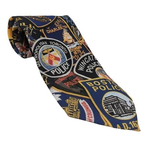 Corbata de parches de policía rara de Ralph Marlin #2 1995 - Imagen 1 de 7