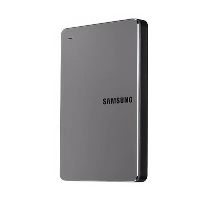 SAMSUNG Portable Hard Disk Drive Y3 1TB Slim External HDD USB3.0 2.5" Smoky Gray - Image 1 of 4