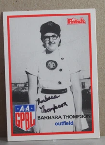 AAGPBL "BARBARA THOMPSON" SIGNED CARD #200 - Picture 1 of 2