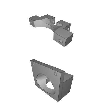 Lüfterhalter für FLSun Kossel Mini 3D Drucker Hotend Kühlsystem - Bild 1 von 3