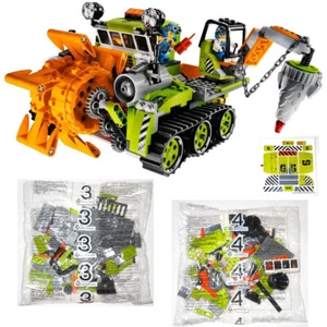 LEGO 8961 Crystal Sweeper: 2 NEW SEALED BAGS + STICKERS Power Miners partial set - Picture 1 of 6