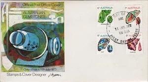 GEMSTONES 1973 6c, 7c, 8c y 9c (sin dirección) - Imagen 1 de 1