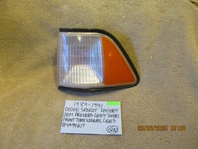 1989-1991 DODGE SPIRIT MOPAR OEM DRIVER TURN SIGNAL LENS # 4399617 FREE SHIPPING - Image 1 of 4