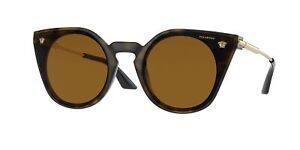 VERSACE VE4410 108 83 Havana Dark Brown Polarized 60 mm Women's Sunglasses