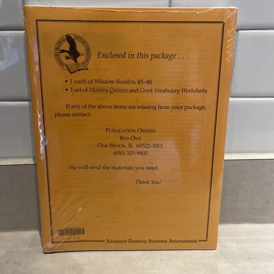 ATI Wisdom Booklets & Mastery quizzes/Greek worksheets 45-48 New - Image 1 of 3