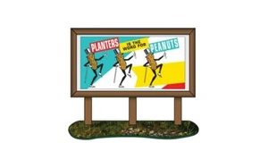 Classic Metal Works HO 1950s Planters Peanuts Country Billboard Blue, Whit 20242 - Picture 1 of 1