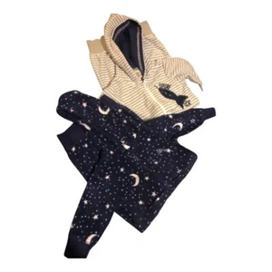Yoga Sprout 0-3 Meses Capucha Dormir Estrellas y Rayas Azul Gris Blanco Paquete de 2 - Imagen 1 de 5