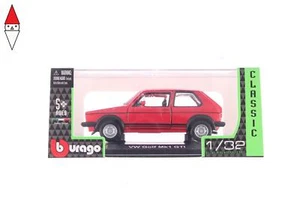MODELLINO BBURAGO VOLKSWAGEN GOLF MK1 GTI 1/32 CLASSIC ROSSA - Foto 1 di 3