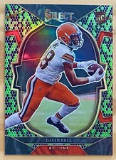 2022 Panini Select David Bell Concourse Level Green/Black Snakeskin Prizm /2 RC