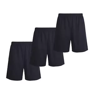3 Pack Men’s Athletic Performance Shorts Packets Elastic Waistband Drawstring - Picture 1 of 24