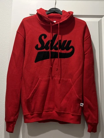 San Diego State SDSU RED HOODIE SWEATSHIRT Russell Medium Cover