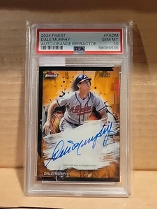 2024 Topps Finest Dale Murphy Auto Orange Refractor PSA 10 Atlanta Braves 10/25 - Bild 1 von 2