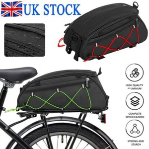 Waterproof Cycling Bicycle Bike Rear Seat Storage Trunk Bag Pannier Rack Handbag - Picture 1 of 11