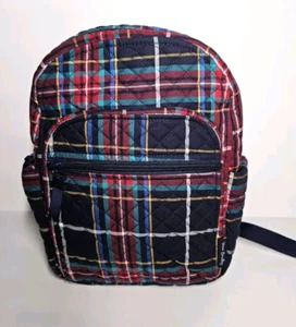 Vera Bradley TARTAN PLAID Small Backpack Bag New! - Picture 1 of 6
