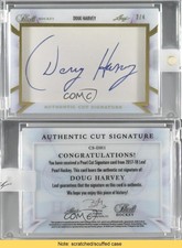 2017-18 Leaf Pearl Cut Signatures /4 Doug Harvey #CS-DH1 Auto HOF