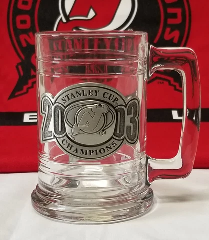 New Jersey Devils 2003 Stanley Cup Champions Beer Mug. Brand new with stickers Cover