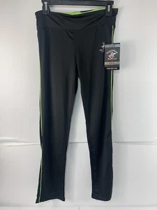 Beverly Hills Polo Club Womens Small Green And Black Athletic Leggings - Picture 1 of 10