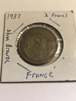 1937 FRANCE 2 FRANCS - Image 1 of 3