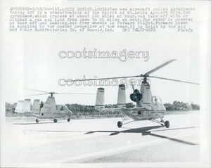 1965 Pressefoto Tragschrauber der Air & Space Company of Muncie IN 1960s - Bild 1 von 2