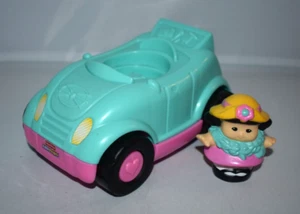 Little People Sonya Figure and Teal Car Vehicle w/ Sounds *SEE VIDEO - Picture 1 of 14