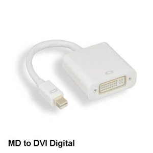 Mini DisplayPort Male to DVI-D Female Adapter Connector 1080p HD TV PC Display - Picture 1 of 2