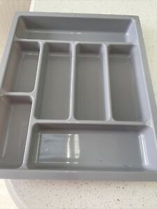 extra large cutlery tray silver