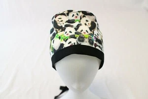 Panda Surgical Scrub Cap Dentist Vet Chemo Hat - Picture 1 of 5
