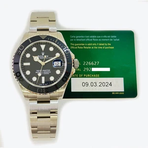 2024 Rolex Yacht-Master 42 226627 Titanium, Black Dial, Box & Papers - Picture 1 of 7