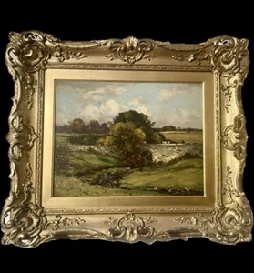 Scottish Oil Painting J. Taylor Brown “Wee Burn Thru The Brig” , Stewarton c1900 - Picture 1 of 6
