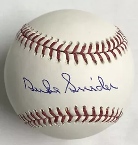 Duke Snider Brooklyn/Los Angeles Dodgers Autographed MLB Baseball w/ JSA COA - Picture 1 of 1