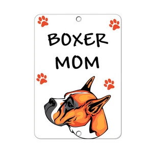 BOXER DOG Mom Metal Sign - 8 In x 12 In - Bild 1 von 1