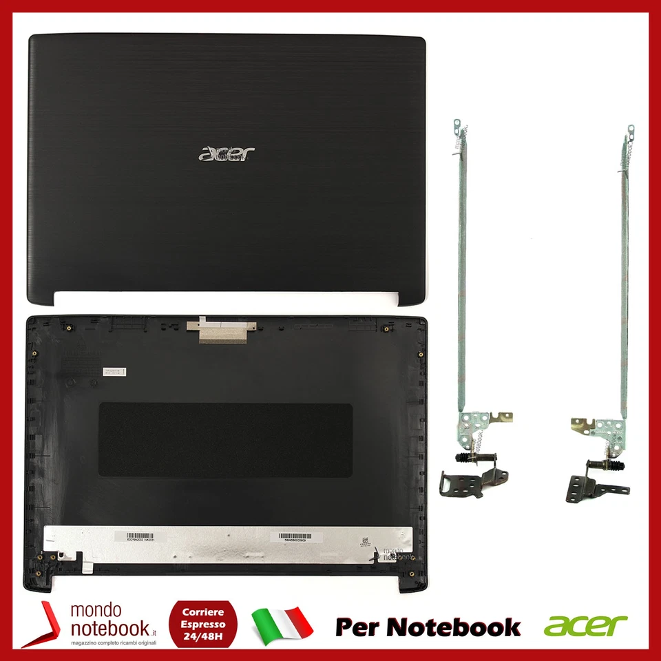KIT Cover LCD   Cerniere ACER Aspire A515-41G A515-51 A515-51G A315-33 A315-41 - Immagine 1 di 1